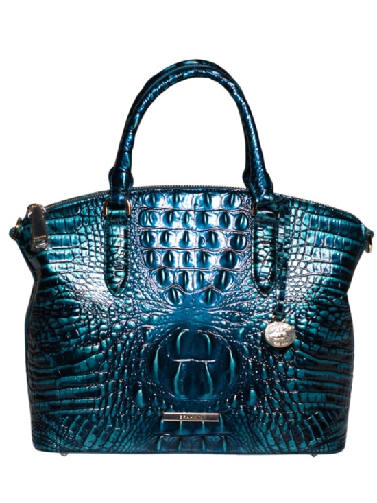 Brahmin Handbags - Brahmin Duxbury Satchel in Blue Patina Melbourne – A